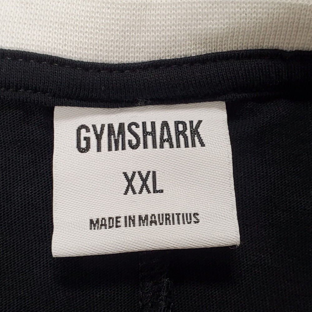 Gymshark Mens Short Sleeve Athletic T Shirt Size XXL Black Sport Logo Workout - Picture 3 of 8